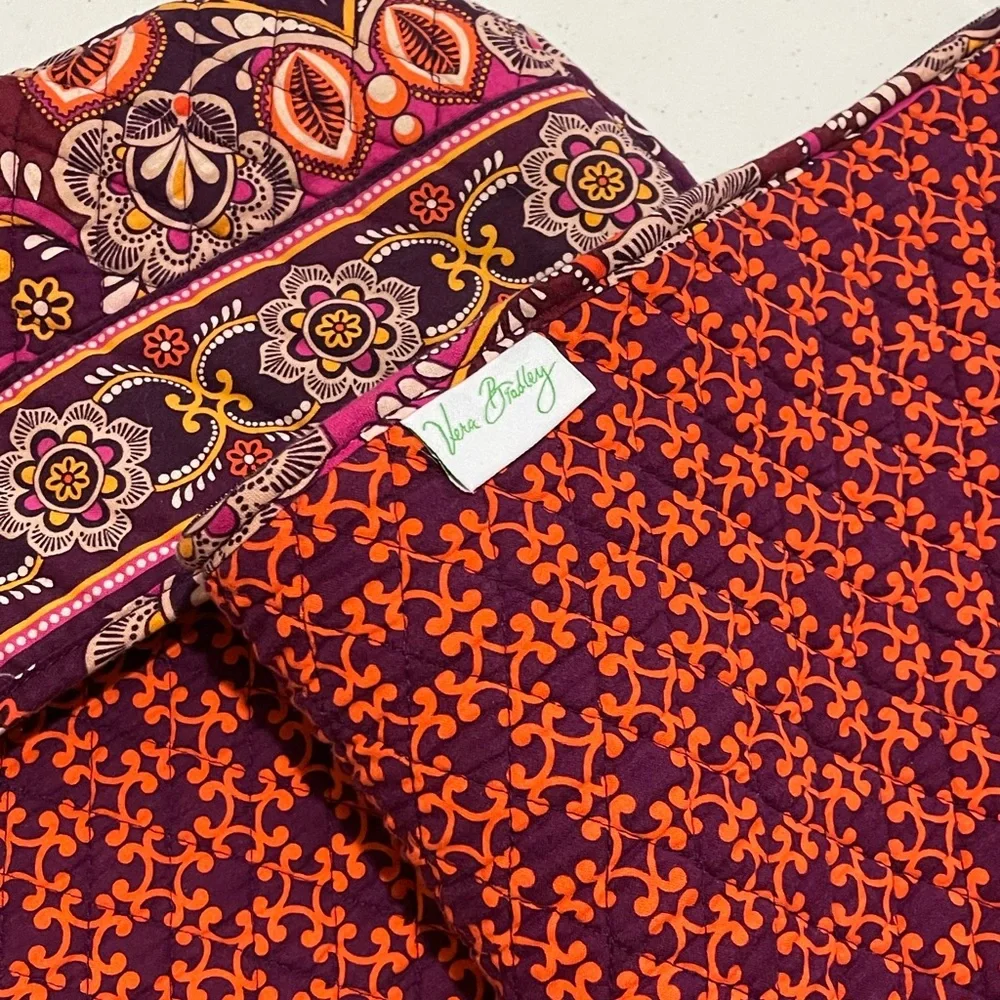 Rare Vera Bradley Hanging Garment Bag Floral Pink Orange